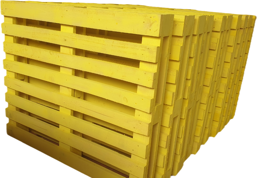 Painted Wood Pallets - Premium Wooden Packaging Solution